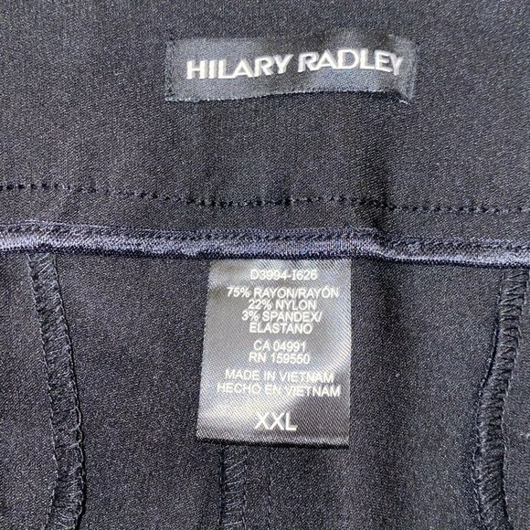 Hilary Radley Women Black Stretch Bermuda Shorts -XXL- Spandex - Picture 3 of 3